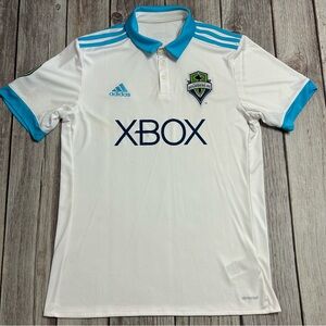 Seattle Sounders Away Jersey White Soccer Adidas Climacool Size M